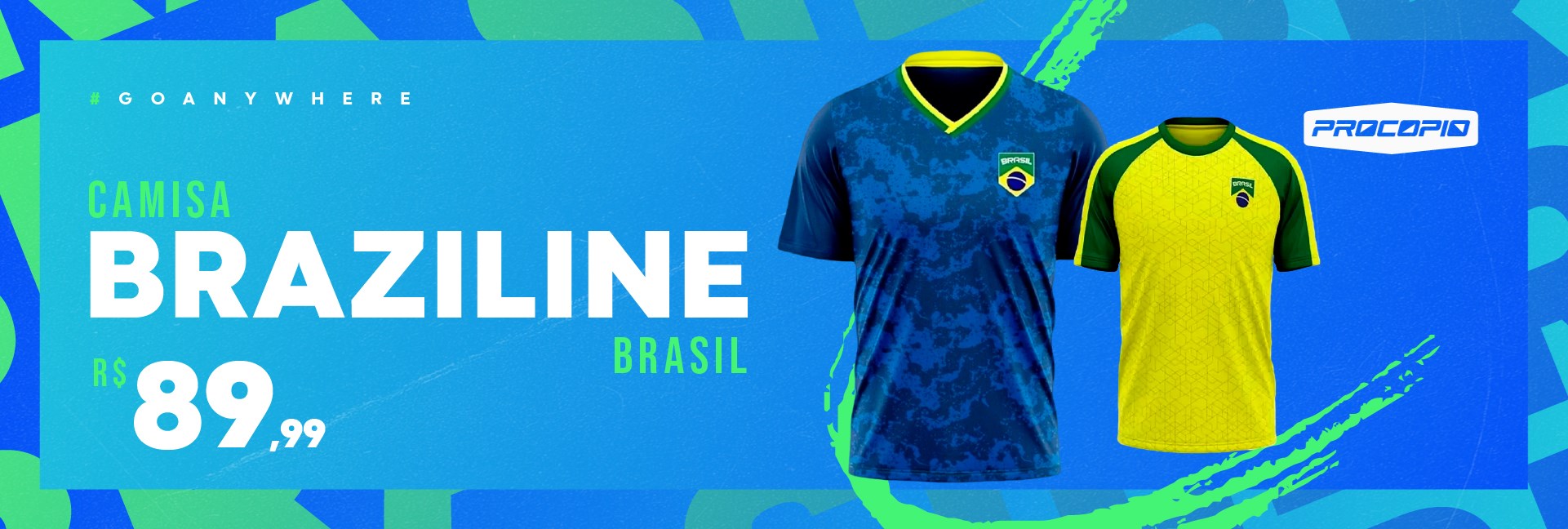 Camisa Braziline Brasil Torcedor Copa 2022 Qatar