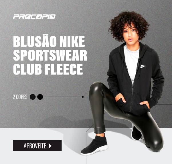 Blusão Nike Sportswear Club Fleece com Capuz