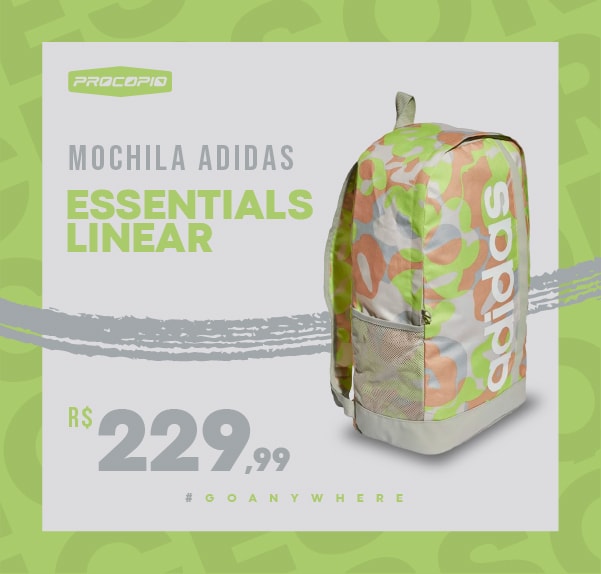 Mochila adidas Essentials Linear Logo AOP