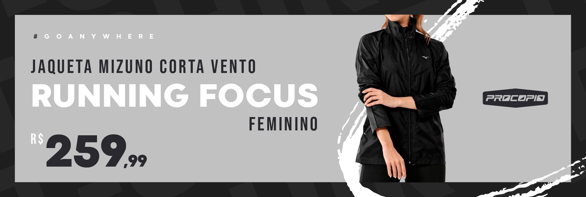 Jaqueta Mizuno Corta Vento Running Focus