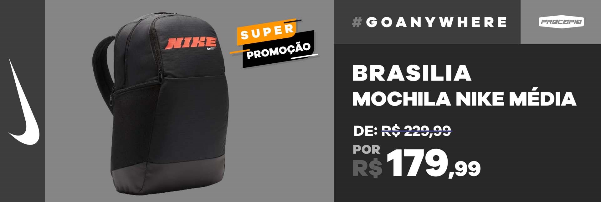 Mochila Nike Brasilia Média Gráfica