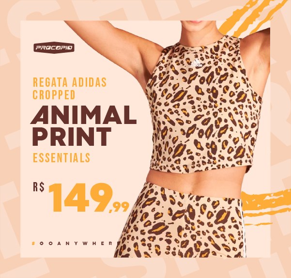 Regata adidas Cropped Animal Print Essentials