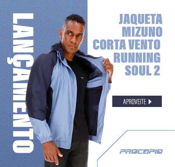 Jaqueta Mizuno Corta Vento Running Soul 2