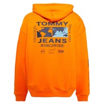Blusão Tommy Jeans Abstract  Globe com Capuz Masculino