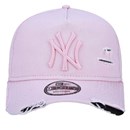 Boné New Era 9FORTY A-Frame Destroyed MLB New York Yankees Pink