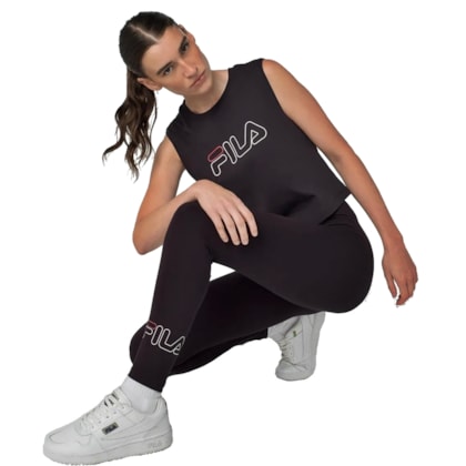 Calça Legging Fila Letter Mid II Feminino