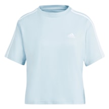 Camiseta adidas Essentials 3-Stripes Cropped Feminino