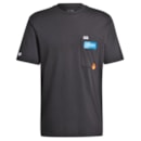 Camiseta adidas Estampada Remoji Pocket Masculino