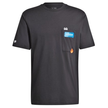 Camiseta adidas Estampada Remoji Pocket Masculino