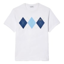 Camiseta Lacoste Argyle Cotton Masculino