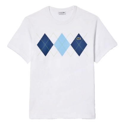 Camiseta Lacoste Argyle Cotton Masculino