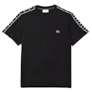 Camiseta Lacoste Stripes Logo Masculino