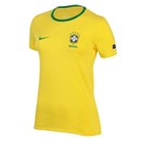 Camiseta Nike CBF Brasil Ringer Algodão Feminino