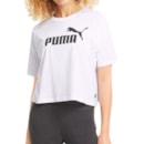 Camiseta Puma Cropped Essentials Logo Feminino