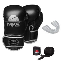 Kit MKS Boxe / Muay Thai Energy II ( Luva + Bandagem + P. Bucal )