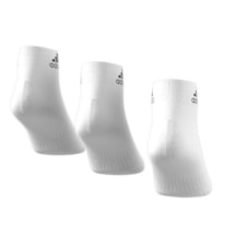Meia adidas Cano Médio Fina Com 3 Pares Feminino