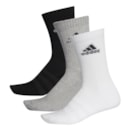 Meia adidas Cushion Cano Alto Com 3 Pares Masculino