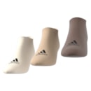 Meia adidas Liner Thin Sem Cano Com 3 Pares Feminino