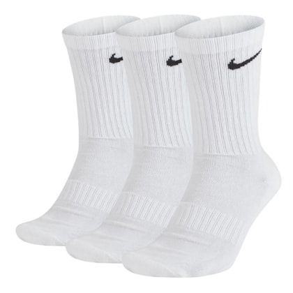 Meia Nike Cushion Cano Alto Com 3 Pares Masculino