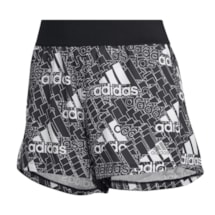 Short adidas Pacer Estampa Logo Made For Training Feminino