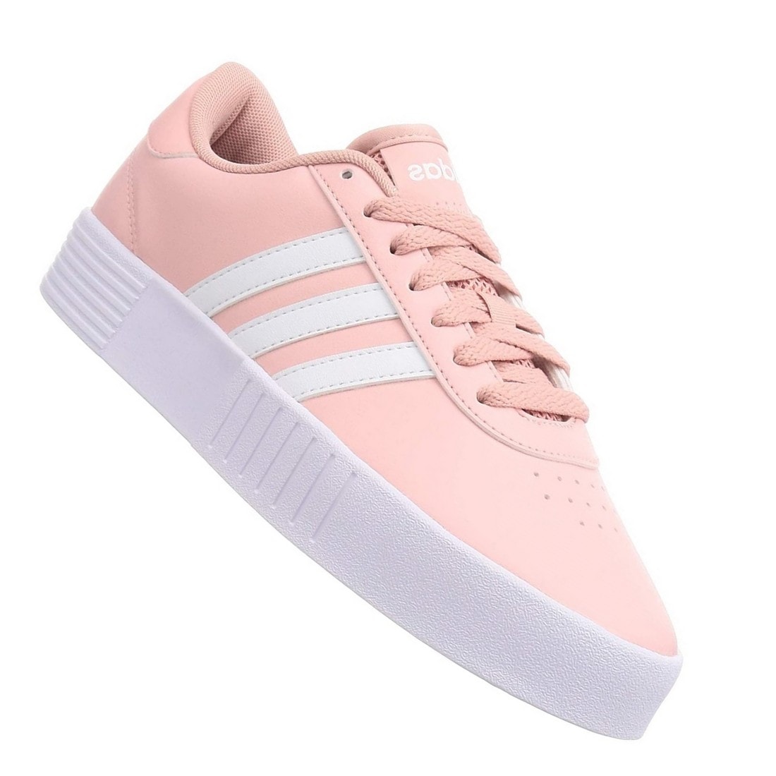 tenis adidas court bold rosa